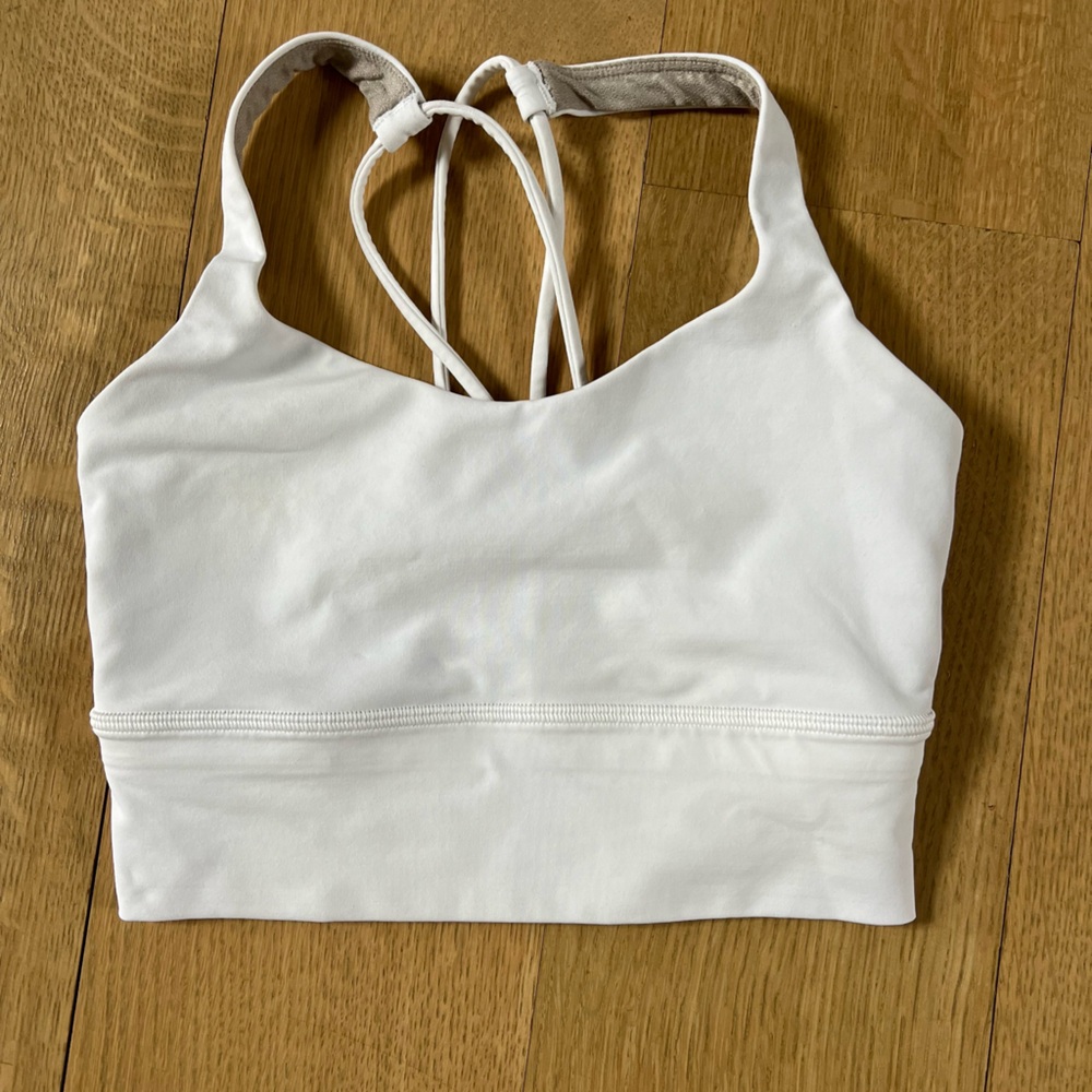 Lululemon white sports bra size 2